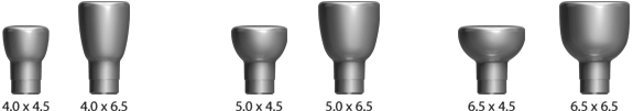 Temporary Abutments with a 3.0mm Post