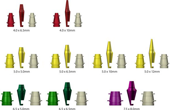 Restorative/Laboratory Kits for Non-Shouldered Abutments