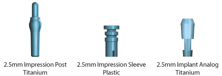 2.5mm Impression Components